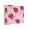 Lollies - Hartjes - Roze PET vilt klein -3d