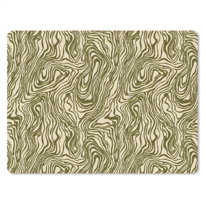 Abstract - Marmer - Groen muismat rubber klein 262 -3d