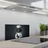 Hond - Garde - Kok keuken achterwand spatscherm klein -3d_schuin