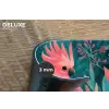 Kaketoe - Tropische bladeren - Tak Placemat vinyl groot -closeup