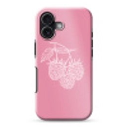 Frambozen - Steel - Getekend - Roze Toughcase MagSafe Apple iPhone 17 klein -3d