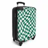 Patronen - Optische illusie in groen en wit NBS - Handbagage koffer - Kinderen Unisex middel -productfoto_3d