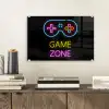 Controller - Game - Neon - Zwart - Quotes - Game zone plexiglas 5mm klein -sfeer1