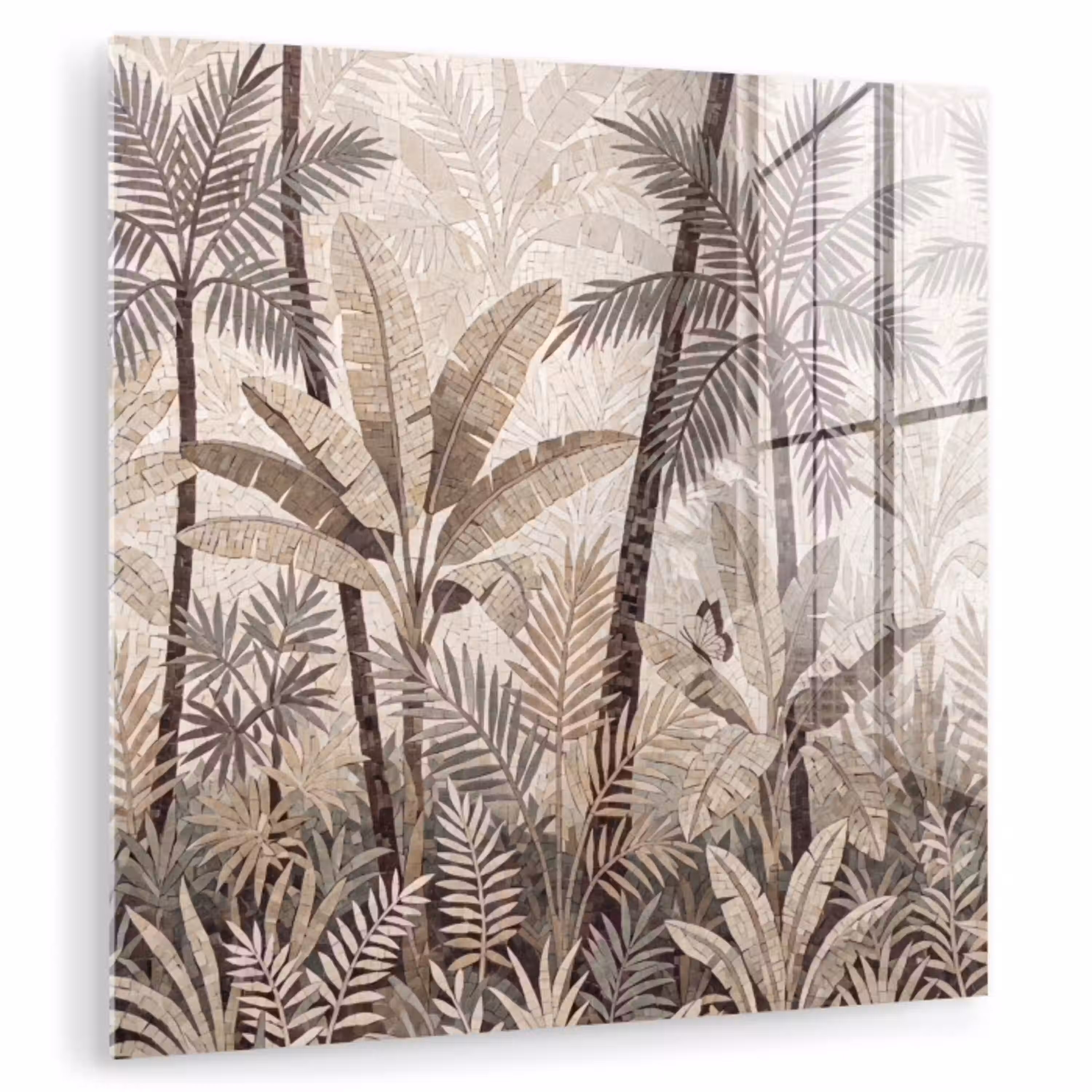 Natuur - Bladeren - Landschap - Mozaïek - Beige plexiglas 5mm klein -zzzproduct_nieuw