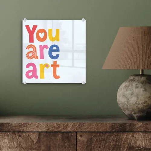 You are art - Kleurrijk - Grafisch plexiglas 5mm klein -sfeer3