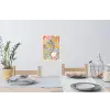 Abstract - Bloemen - Bladeren Muursticker klein -eettafel