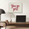 you go girl - Rood - Wit PET vilt klein -sfeer5