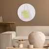 Netzakje - Roze - Illustratie - Limoenen Akoestische PET Vilt - Rond klein -sfeer1