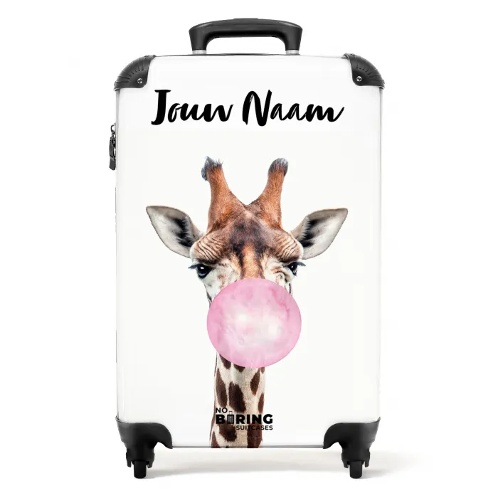 Kauwende Kobus NBS - Handbagage koffer - Kinderen Unisex middel -productfoto_recht