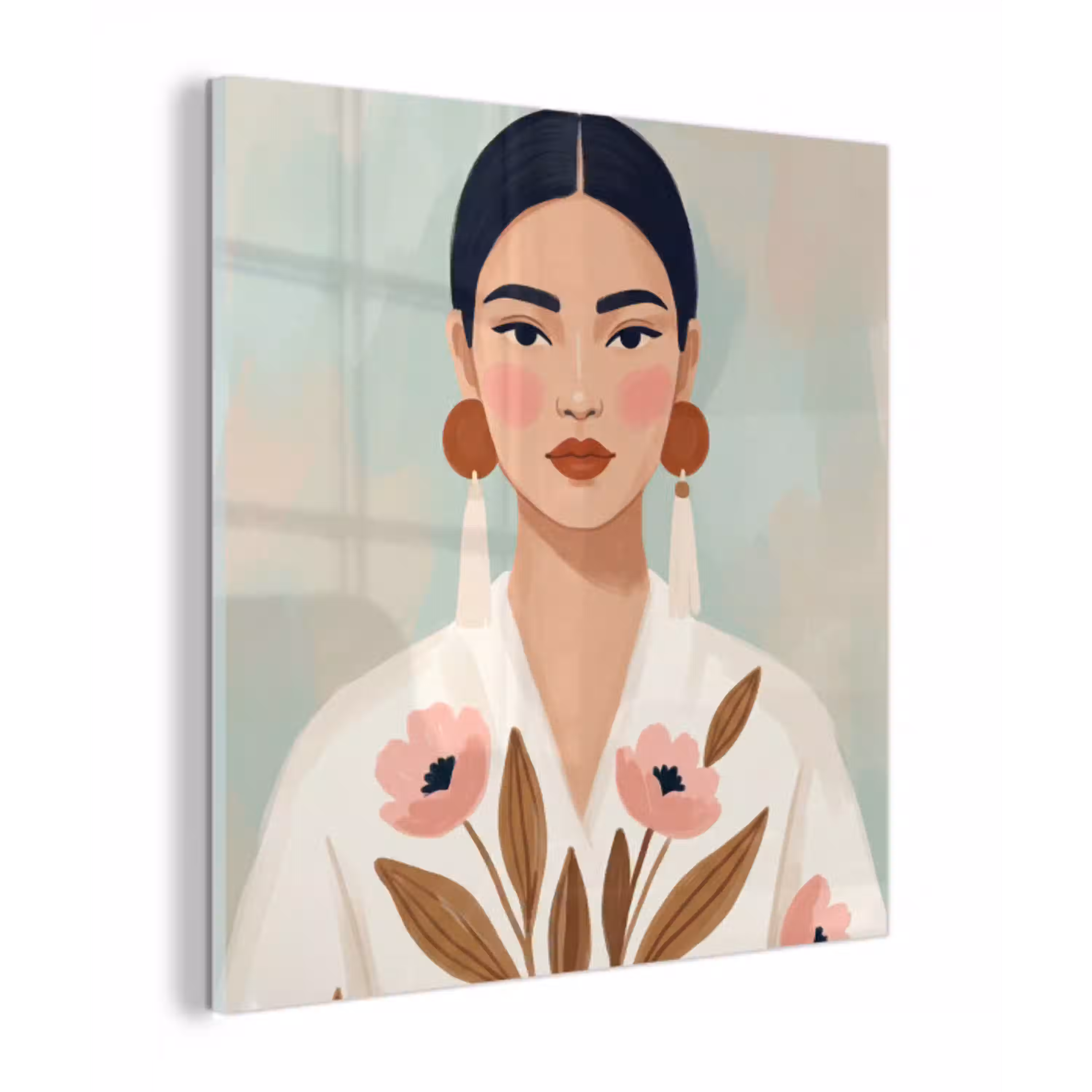 Vrouw - Kimono - Pastel plexiglas 5mm klein -z3d