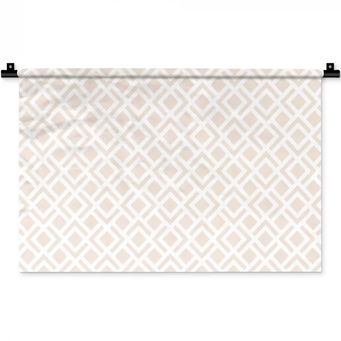 Patronen - Abstract - Beige - Geometrie Wandkleed katoen klein 269 -zz3d