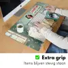 Retro - Blauw - Vrouw Muismat XXL klein -sfeer3