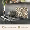Abstract - Retro - Bruin keuken achterwand spatscherm klein 900 -usp_NL
