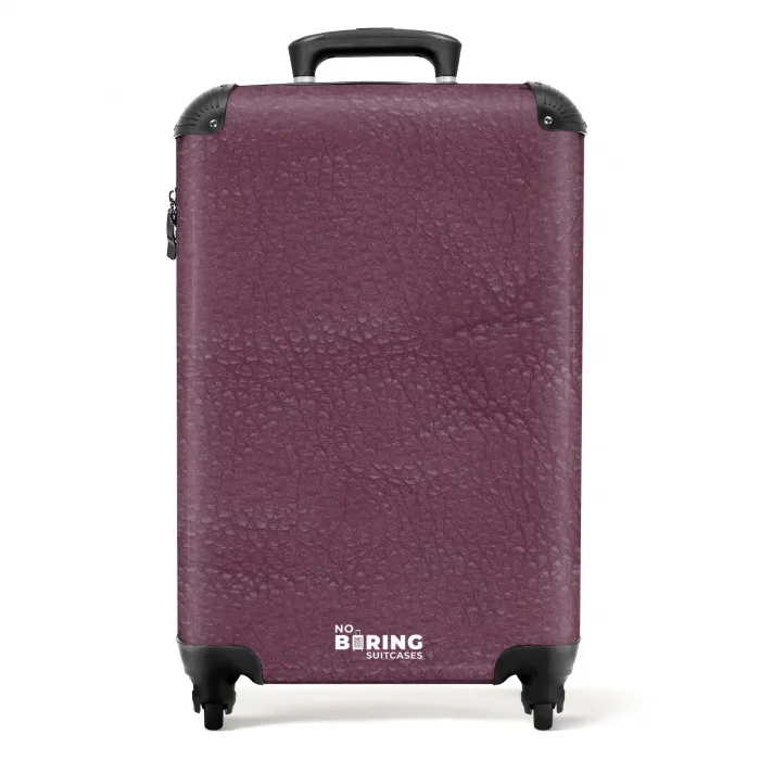 Lederen look bessen paars NBS - Handbagage koffer - Kinderen Unisex middel -productfoto_recht