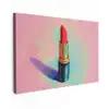 Lippenstift - Rood - Penseelstreken canvas 2cm klein -z3d