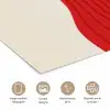 Silhouet - Hond - Trui - Rood poster papier klein -closeup_NL