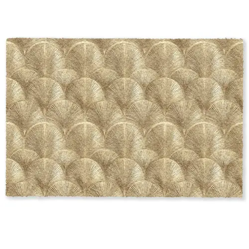 Patroon - Waaier -  Goud Deurmat klein 898 -zkaufland3d