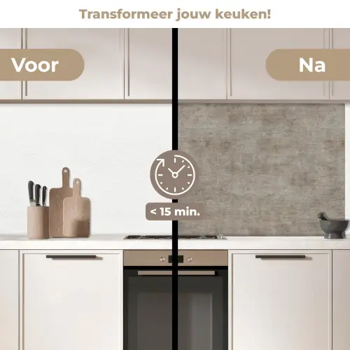 Retro - Beton - Patroon keuken achterwand 2 middel 871 -voor-na2_NL