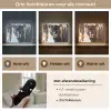 Panter - Zwart - Abstract - Verfstreken Light Box met batterij (Wandlamp) middel -USP_lichtkleurNL