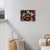 Lippen - Bloemen - Verf - Oranje - Kunst - Abstract - Oude meesters tuinposter los doek klein -sfeer8