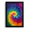 Regenboogkleuren - Spiraal - Kleurrijk fotolijst zwart zonder passe partout klein -3d
