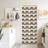 Waaier - Patroon - Zwart - Beige deurposter klein 289 -sfeer5