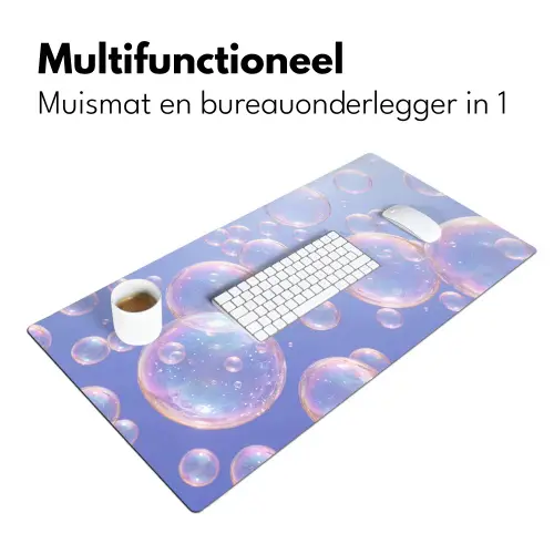 Pastel - Bubbels - Dromerig Muismat XXL klein -sfeer4