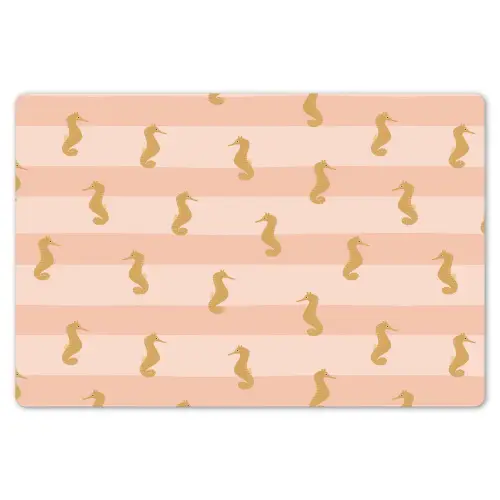 Zee - Dieren - Roze - Zeepaardje Placemat vinyl groot 368 -zzsfeer1_Kitchenyeah-website