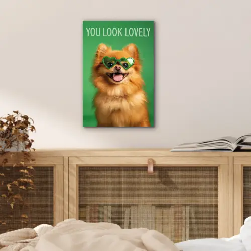 Hond - Zonnebril - Valentijn - Love aluminium wit klein -sfeer3