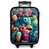 Zachte en bolle monsters Kinderkoffer - Zwart klein -zzz_website3d