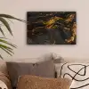 Marmer - Kalk - Zwart - Goud - Marmerlook - Luxe canvas 2cm klein -sfeer1