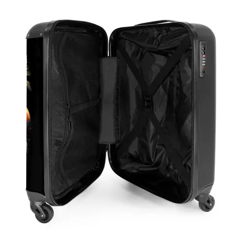 Hond in Tropische Sferen NBS - Handbagage koffer - Unisex middel -binnenkant