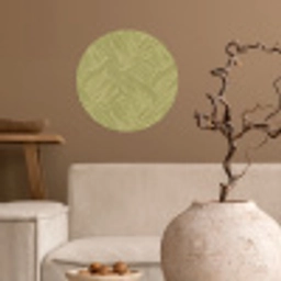 Abstract - Modern - Groen Wandcirkel behangsticker klein 186 -sfeer1