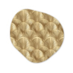 Patroon - Waaier -  Goud Wandcirkel Organisch Forex 3mm klein 629 -3d