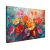 Bloemen - Kunst - Watercolor - Botanisch canvas 2cm klein -z3d