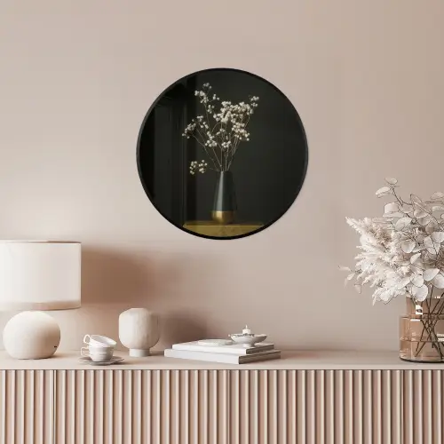 Bloembollen - Wit - Vaas - Minimalistisch Fotolijst rond zonder passe partout klein -sfeer3