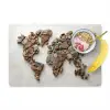 Wereldkaart - Stenen - Wit Placemat vinyl groot -zzzproduct_Kitchenyeah-website