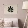 Laurierbladeren - Bloemknoppen - subtiel Wandkleed katoen klein -sfeer4