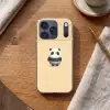 Panda - Beige - Minimalistisch Telefoonhoesje iPhone 17 Pro klein -sfeer1
