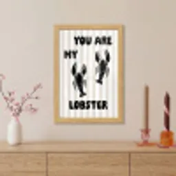 Lobster - Beige - Minimalistisch fotolijst eiken zonder passe partout klein -sfeer5