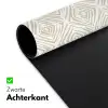 Abstract - Ruit - Beige Muismat XXL klein 681 -sfeer2