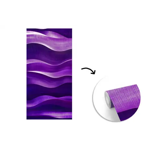 Golven - Abstract - Paars fotobehang vinyl groot -3d