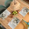 Lelies - Boekte - Wit - Meeldraden Placemat vinyl groot -zzsfeer5_Kitchenyeah-website