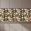 Abstract - Retro - Zwart keuken achterwand 2 middel 871 zz_3dshopping