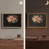 Vaas - Bloemen - Tulpen Light Box met batterij (Wandlamp) middel -sfeer3