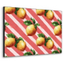 Citroen - Geïllustreerd - Oranje Textielframe zwart klein 947 -3d