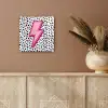 Bliksem - Roze - Stippen plexiglas 5mm klein -sfeer5