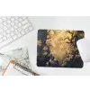Bloemen - Takken - Goud - Sierlijk muismat rubber klein -witbureau