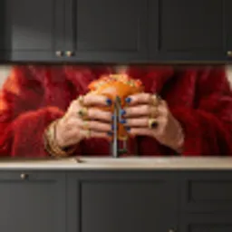 Broodje - Bontjas - Goud keuken achterwand 2 middel -sfeer1