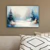 Bos - Winter - Natuur - Abstract - Sneeuw canvas 2cm klein -sfeer3
